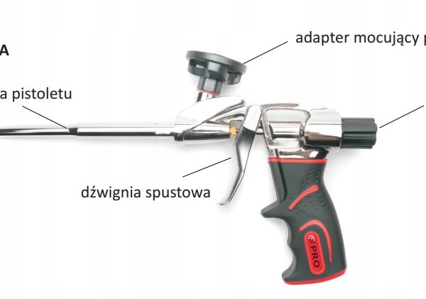 PISTOLET DO PIANY BT-01T + DYSZE SZCZELINOWE