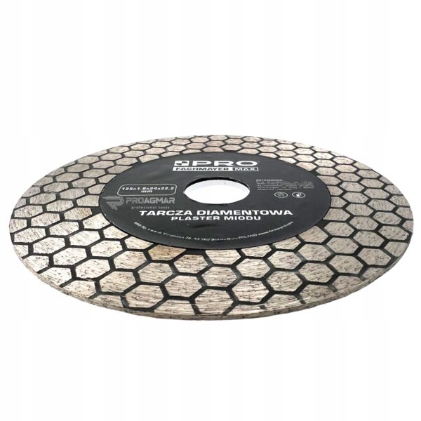 image-1564.jpeg TARCZA DIAMENTOWA PLASTER MIODU 125x1.8x24x22.2