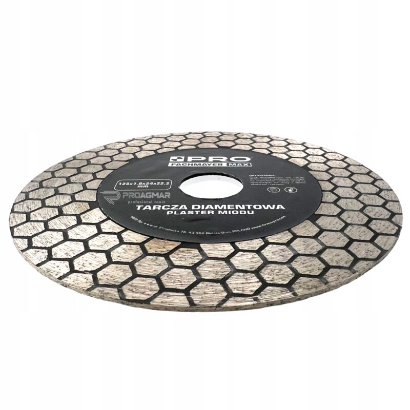 image-1564.jpeg TARCZA DIAMENTOWA PLASTER MIODU 125x1.8x24x22.2