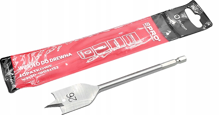 image-1721.jpeg WIERTŁO DO DREWNA ŁOPATKOWE 26x152 MM WS-SD-QH26x152