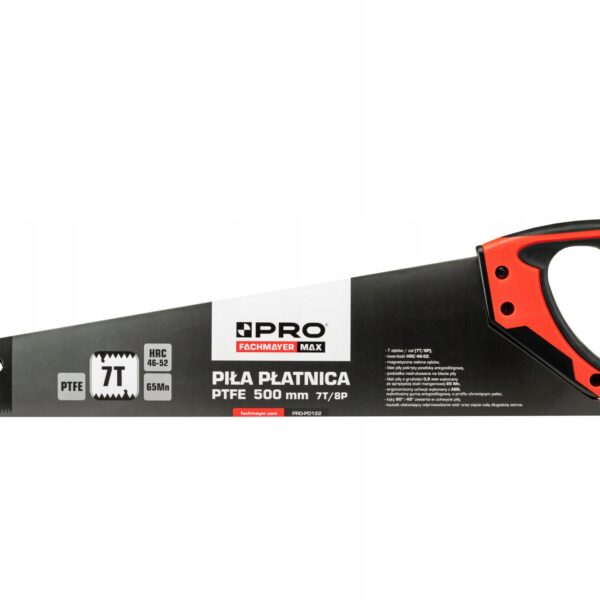 image-1834.jpeg PRO PIŁA RĘCZNA PŁATNICA 500MM 7TPI PTFE PIŁA DO DREWNA TEFLONOWA + OSŁONA