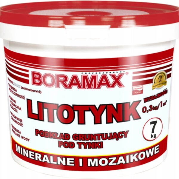 Podkład gruntujący 7kg Litotynk Boramax BO-LT-7 grunt