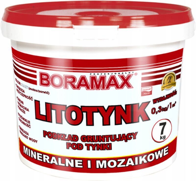 Podkład gruntujący 7kg Litotynk Boramax BO-LT-7 grunt