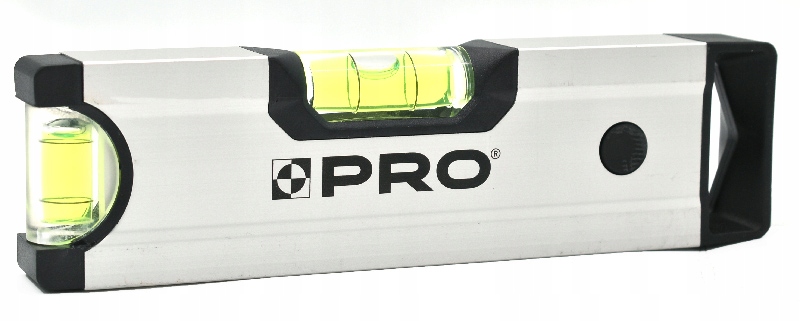 POZIOMNICA PRO600 ANOD. SREBRNA MAGN. 18 CM
