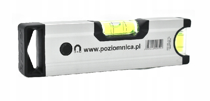 POZIOMNICA PRO600 ANOD. SREBRNA MAGN. 18 CM