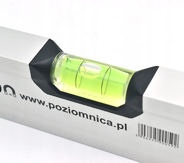 POZIOMNICA PRO600 ANOD. SREBRNA MAGN. 18 CM