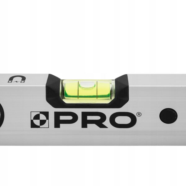 POZIOMNICA PRO600 ANOD. SREBRNA MAGN. 18 CM