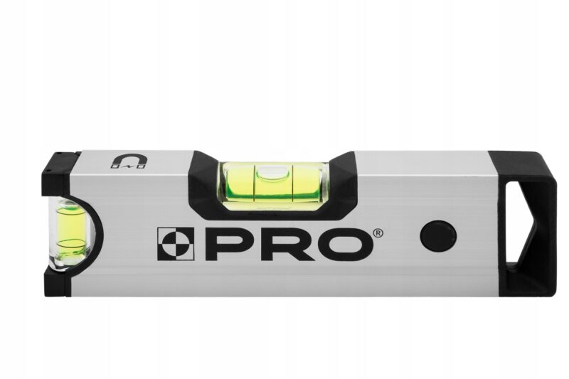 POZIOMNICA PRO600 ANOD. SREBRNA MAGN. 18 CM