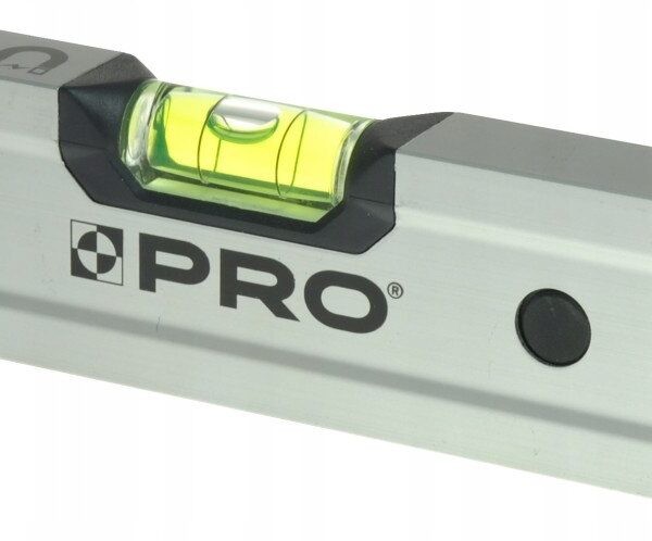POZIOMNICA PRO600 ANOD. SREBRNA MAGN. 18 CM