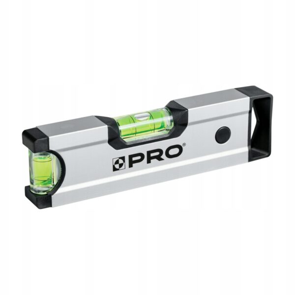 POZIOMNICA PRO600 ANOD. SREBRNA MAGN. 18 CM