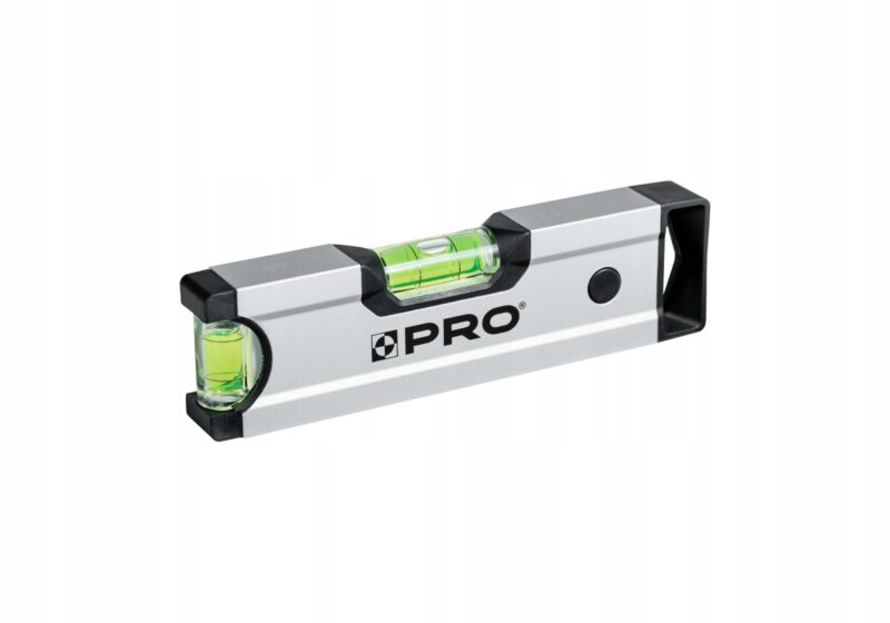 POZIOMNICA PRO600 ANOD. SREBRNA MAGN. 18 CM