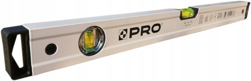 POZIOMNICA PRO600 Plus, biała, libella 2% 100cm