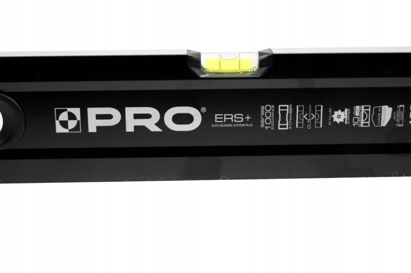 POZIOMNICA PRO1000 MAL. CZARNA 2xFREZ. UCHW. 120 CM