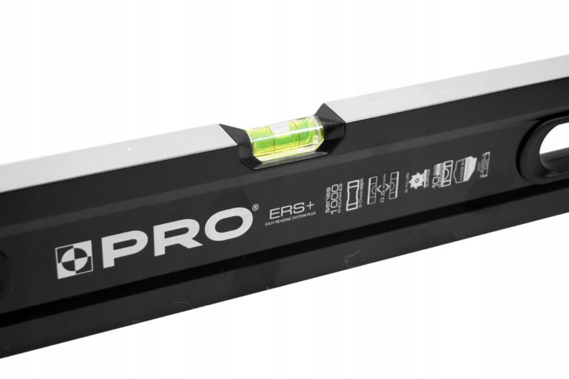 POZIOMNICA PRO1000 MAL. CZARNA 2xFREZ. UCHW. 200 CM