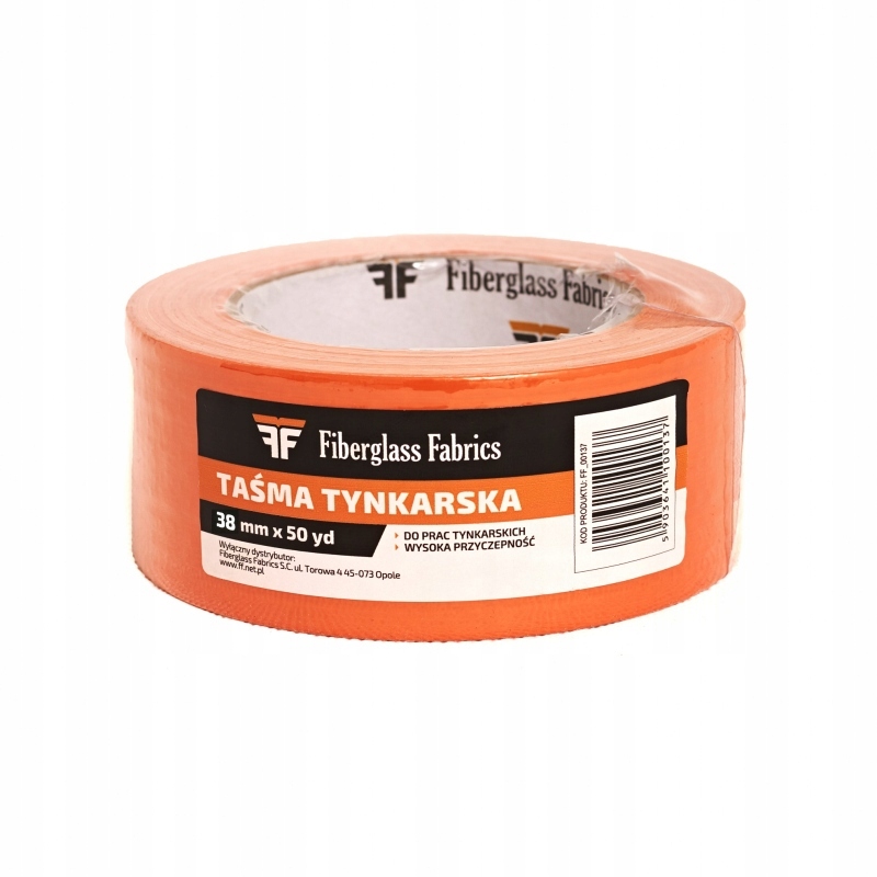 image-2216.jpeg TAŚMA TYNKARSKA 48MM/50YD POMARAŃCZOWA FIBERGLASS