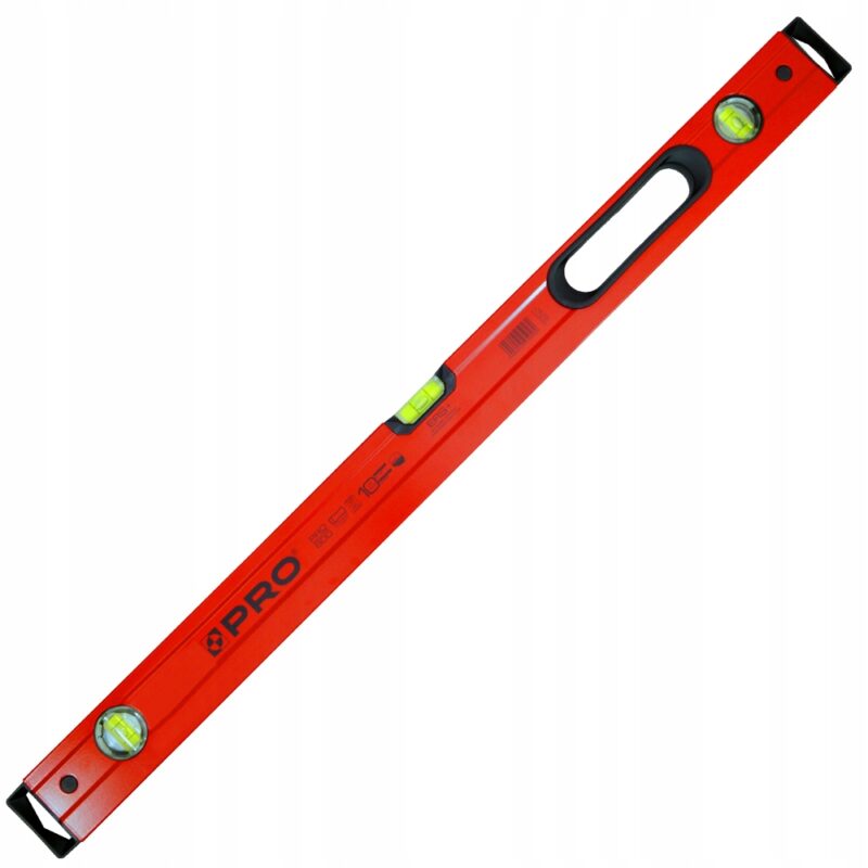 POZIOMNICA PRO800 MAL. CZERWONA UCHW. 80 CM