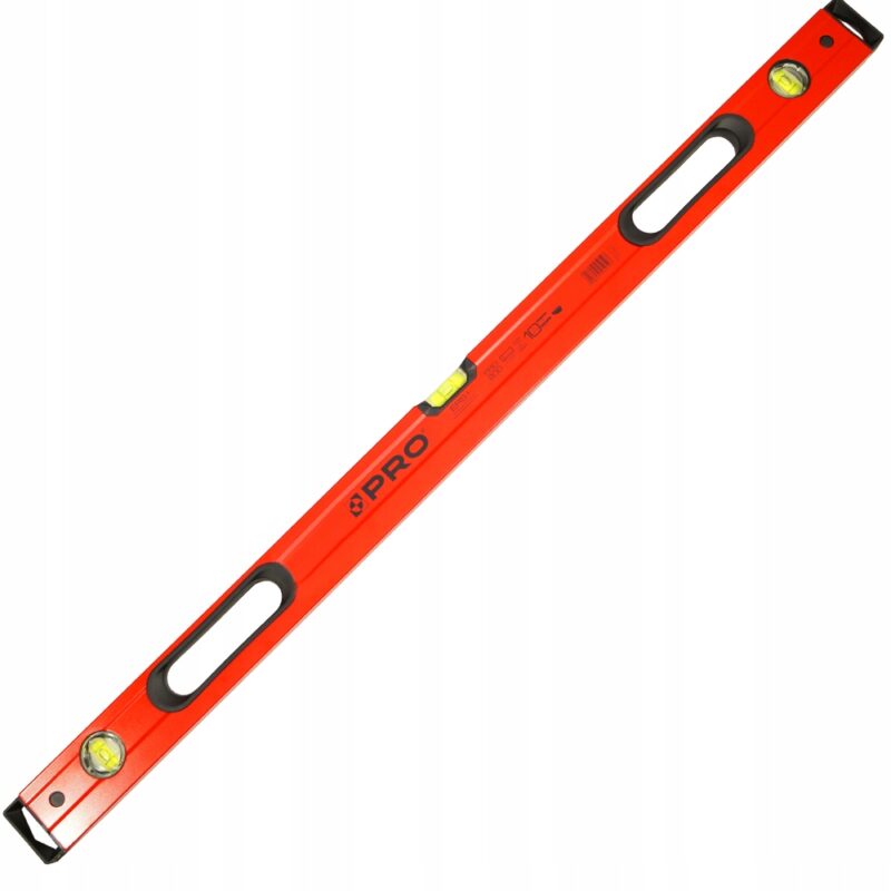 POZIOMNICA PRO800 MAL. CZERWONA UCHW. 180 CM