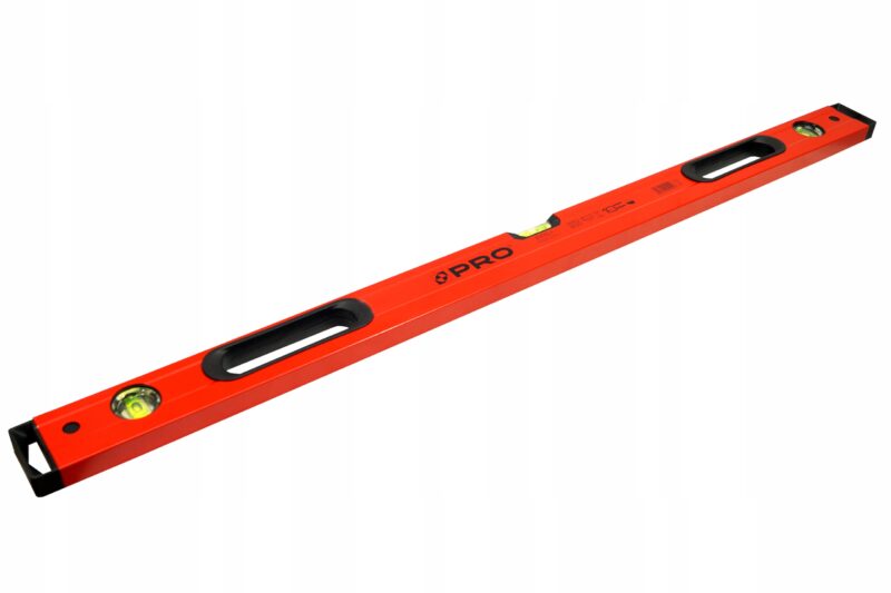 POZIOMNICA PRO800 MAL. CZERWONA UCHW. 180 CM