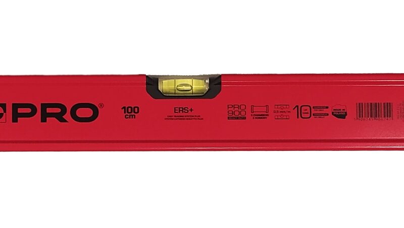 POZIOMNICA PRO900 HEAVY DUTY RED UCHW. 100CM