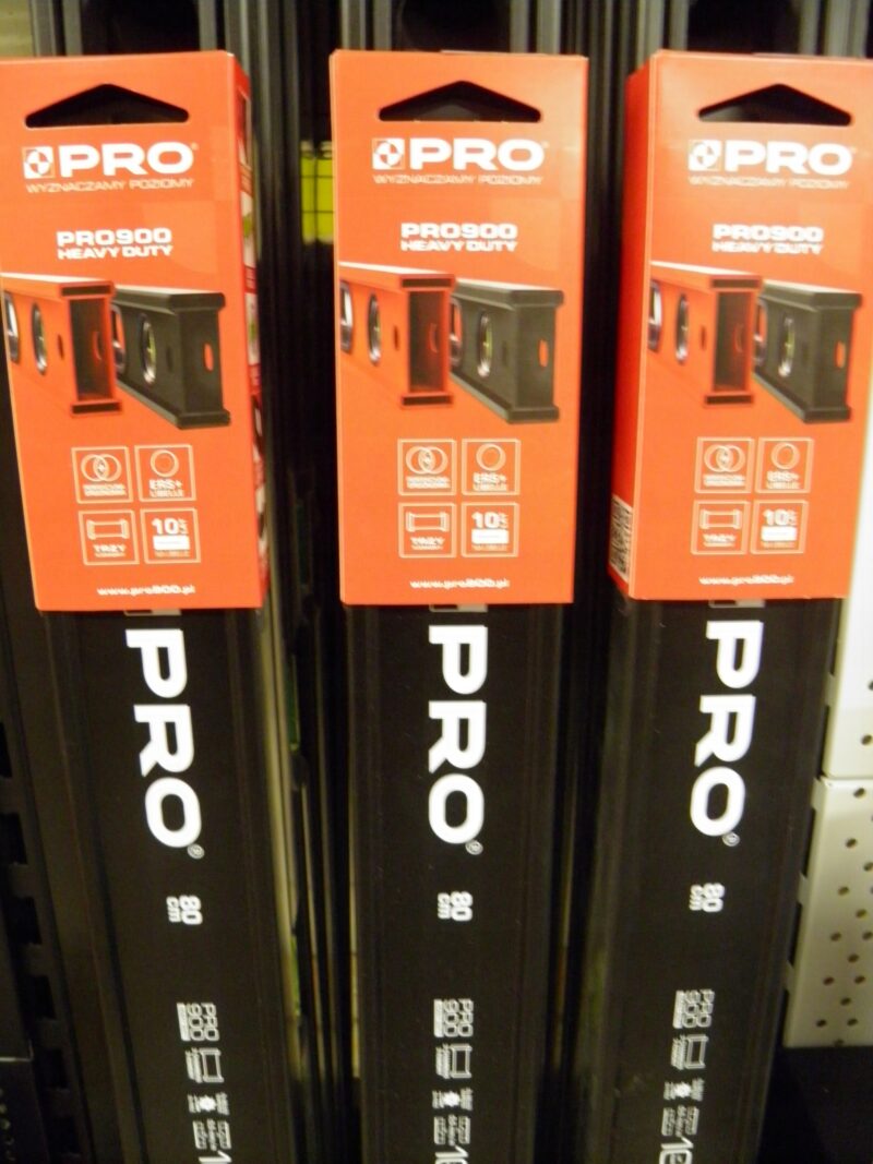 image-2547.jpeg POZIOMNICA PRO900 HEAVY DUTY BLACK 2XFREZ UCHW. 180CM