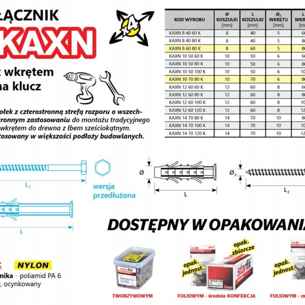 image-2566.jpeg Kołki uniwersalny Starfix 12 x 60 mm 0,13 kg / 4 szt.