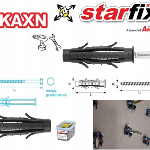 image-2567.jpeg Kołki uniwersalny Starfix 12 x 60 mm 0,13 kg / 4 szt.