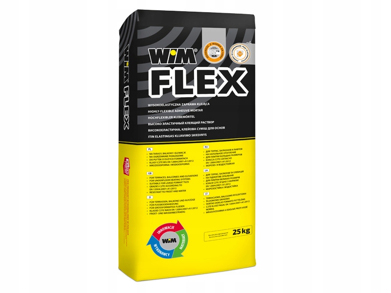WIM FLEX WYSOKO ELASTYCZNA ZAPRAWA KLEJĄCA 25 KG