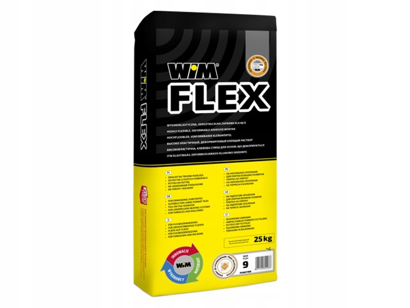 WIM FLEX WYSOKO ELASTYCZNA ZAPRAWA KLEJĄCA 25 KG
