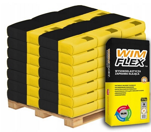 WIM FLEX WYSOKO ELASTYCZNA ZAPRAWA KLEJĄCA 25 KG