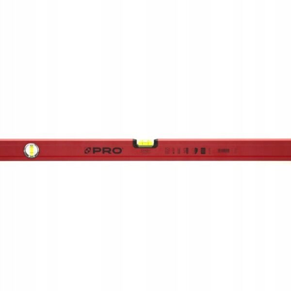 POZIOMNICA PRO600 MAL. CZERWONA MAGN. 150 CM