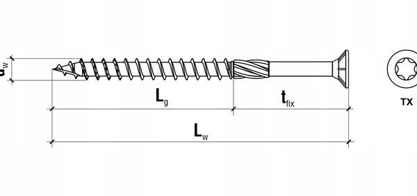 Wkręt hartowany typ Master 4.0x40 /400szt./ Wkręt-Met