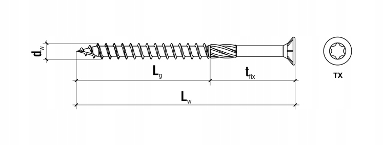 Wkręt hartowany typ Master 4.0x40 /400szt./ Wkręt-Met