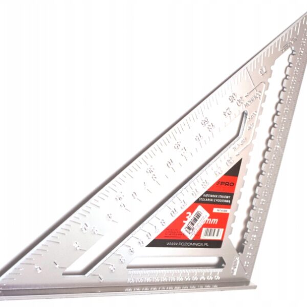 image-3062.jpeg KĄTOWNIK ALUMINIOWY STOLARSKI Z PODSTAWĄ 300mm PRO