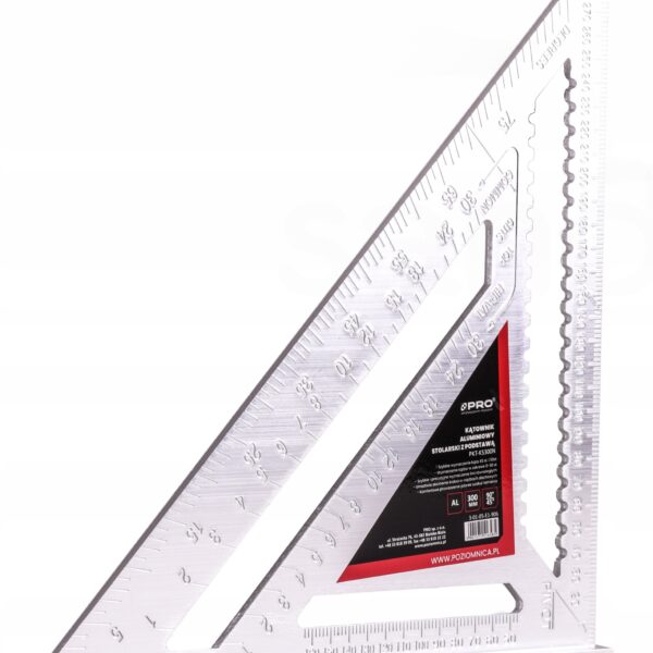 image-3065.jpeg KĄTOWNIK ALUMINIOWY STOLARSKI Z PODSTAWĄ 300mm PRO
