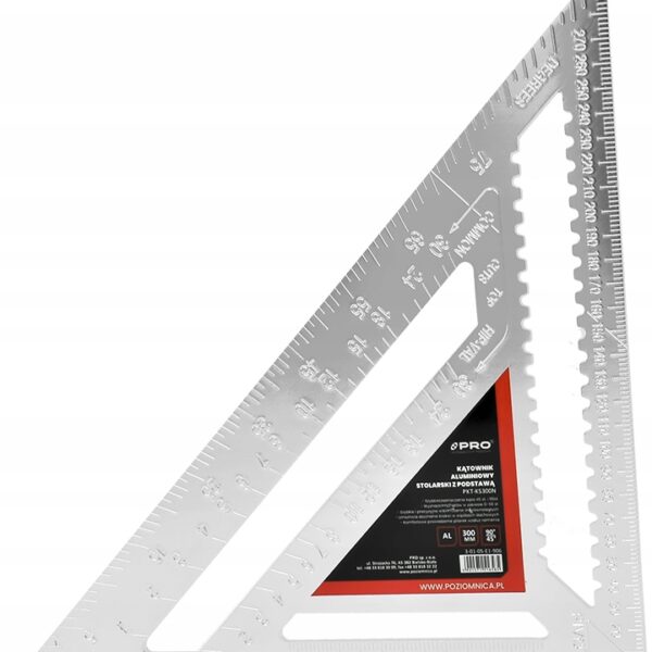 image-3068.jpeg KĄTOWNIK ALUMINIOWY STOLARSKI Z PODSTAWĄ 300mm PRO