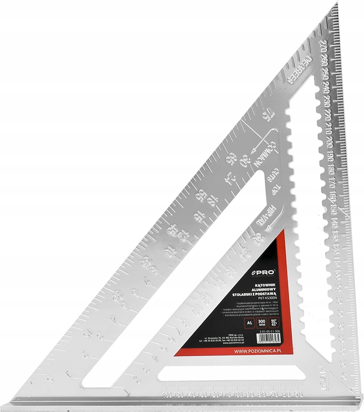 image-3068.jpeg KĄTOWNIK ALUMINIOWY STOLARSKI Z PODSTAWĄ 300mm PRO