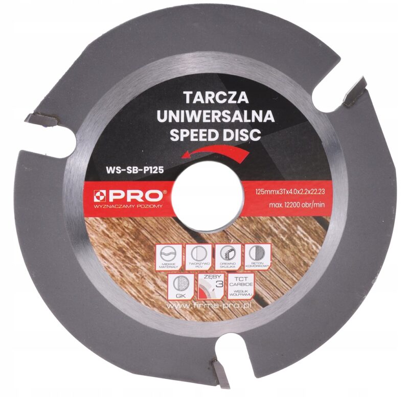 image-3163.jpeg TARCZA UNIWERSALNA "SPEED DISC" Z FUNKCJĄ STRUGA 125x3Tx4/2.2x22.23 PRO