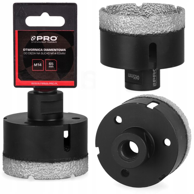 OTWORNICA DIAMENTOWA DO CIĘCIA NA SUCHO M14 65MM WA-HS-D65M14