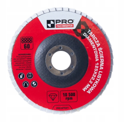 TARCZA ŚCIERNA LISTKOWA DIAMENTOWA GRAN. 60 x125MM PRO