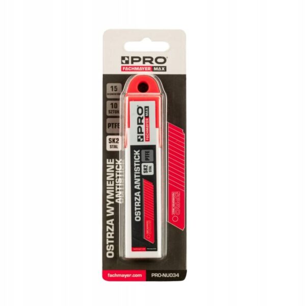 image-3519.jpeg OSTRZA WYMIENNE SK2 CZERWONE ANTISTICK 18 MM 0.5MM 10 SZT