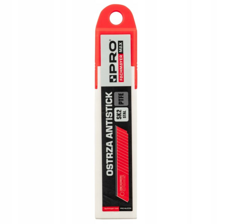 image-3523.jpeg OSTRZA WYMIENNE SK2 CZERWONE ANTISTICK 18 MM 0.5MM 10 SZT