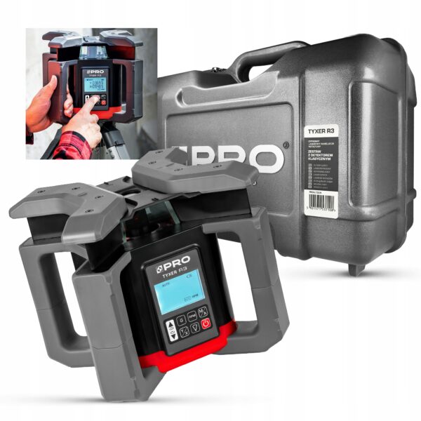 image-3678.jpeg Laserowy Niwelator Rotacyjny TYXER R3 (cyfrowy, czerwona wiązka) PRO