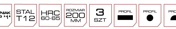 PRO ZESTAW PILNIKÓW DO METALU 200MM 3SZT