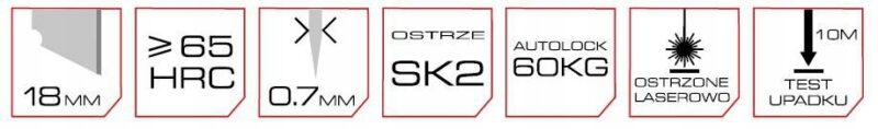 image-3987.jpeg NÓŻ UNIWERSALNY ENDURANCE SK2 1 OSTRZE 18MM PR-93-06E