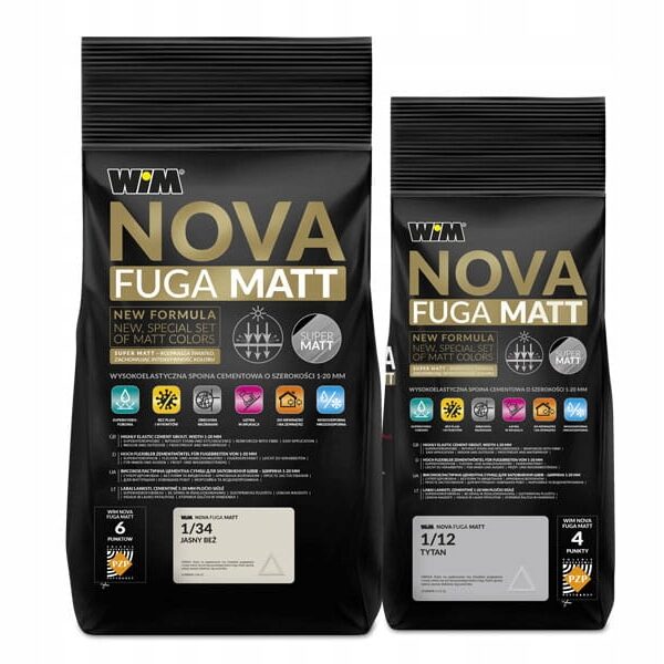 image-670.jpeg WIM NOVA FUGA MATT ZAPRAWA DO FUGOWANIA 2 KG - CAPPUCINO 1/47