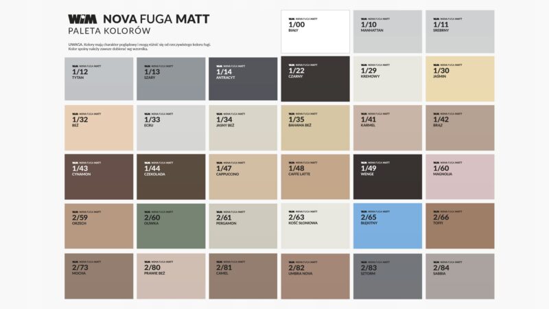 image-671.jpeg WIM NOVA FUGA MATT ZAPRAWA DO FUGOWANIA 2 KG - CAPPUCINO 1/47