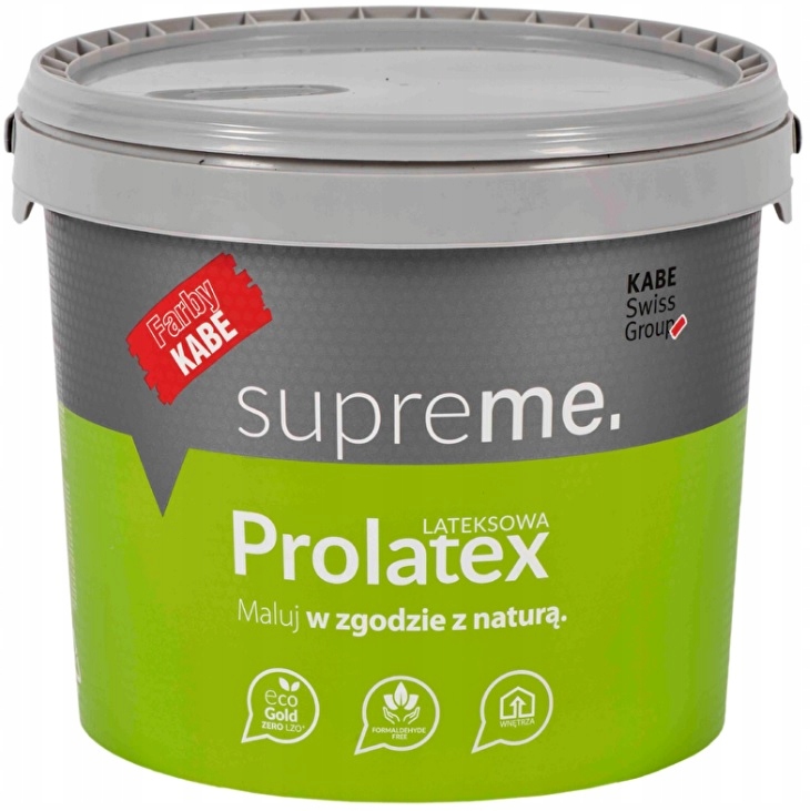 Farba lateksowa ścienna Kabe Prolatex 10 l biała matowa