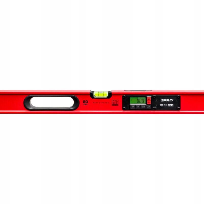 POZIOMNICA ELEKTRONICZNA IP65, PRO900 DIGITAL 80 CM CZERWONA (Z POKROWCEM)