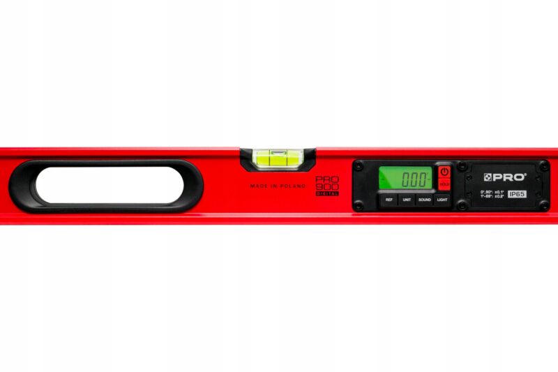 POZIOMNICA ELEKTRONICZNA IP65, PRO900 DIGITAL 80 CM CZERWONA (Z POKROWCEM)