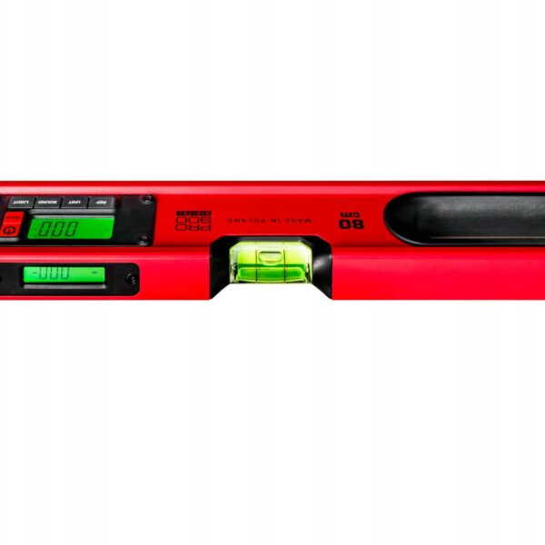 POZIOMNICA ELEKTRONICZNA IP65, PRO900 DIGITAL 80 CM CZERWONA (Z POKROWCEM)